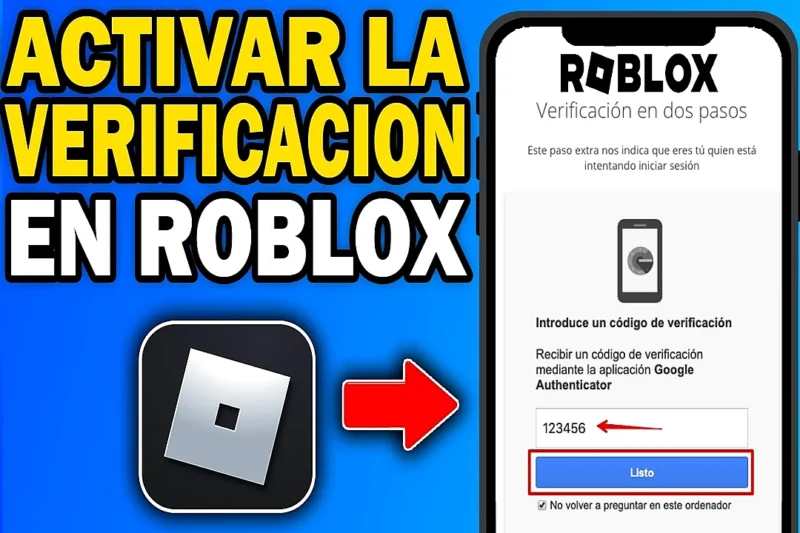 Cómo activar la verificación en dos pasos en Roblox