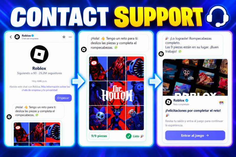 Cómo contactar con el soporte de Roblox y enviar tu solicitud